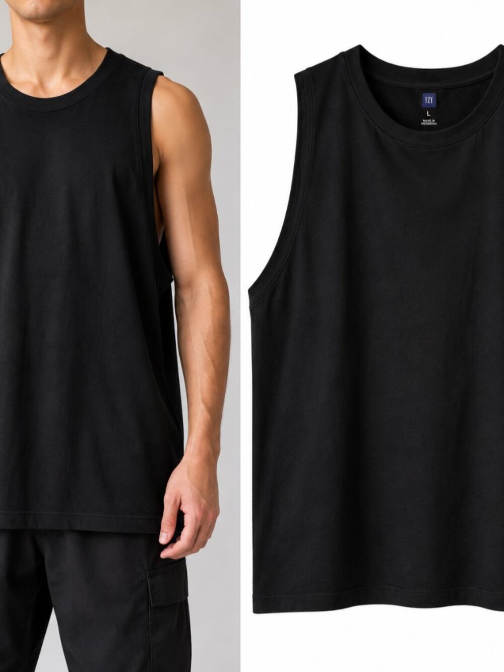 YZY 09 Loose Tank Black Size Large New Sealed